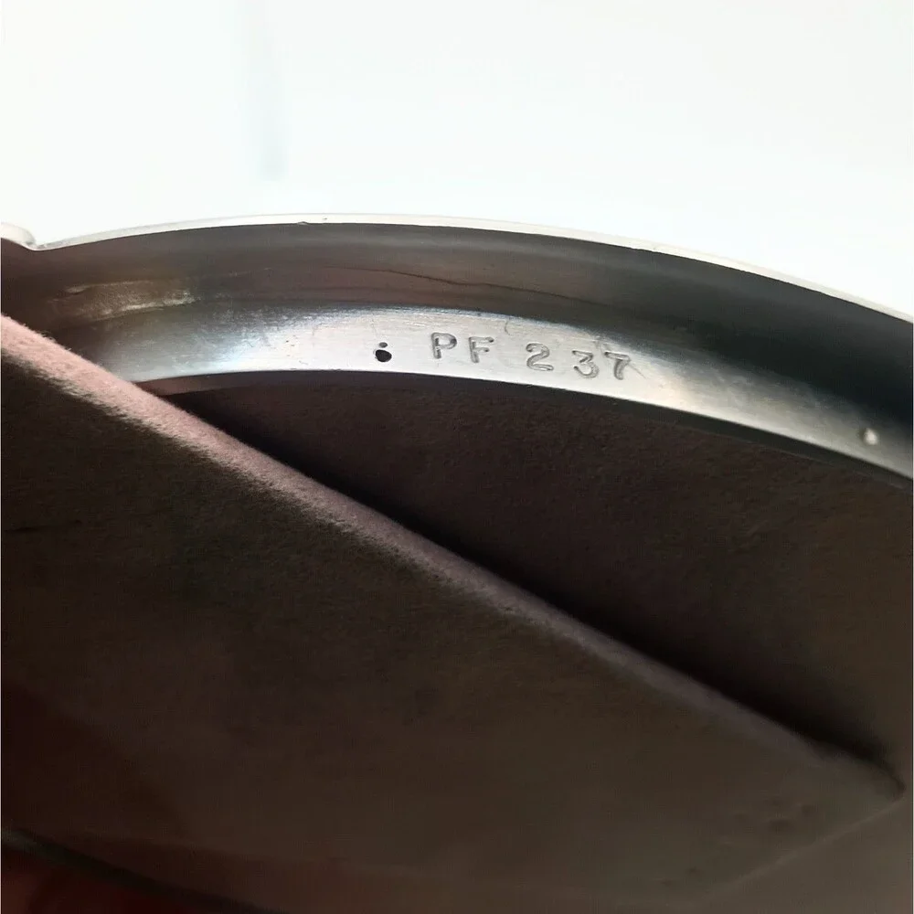 Seagull Pewter Bow Ribbon Oval 5x7 Photo Frame Portrait Freestanding 1989 *see n